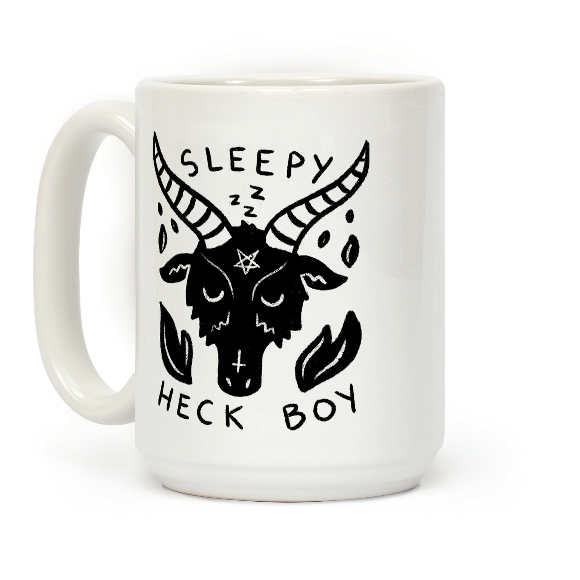 Sleepy Heck Boy Satan Coffee Mug