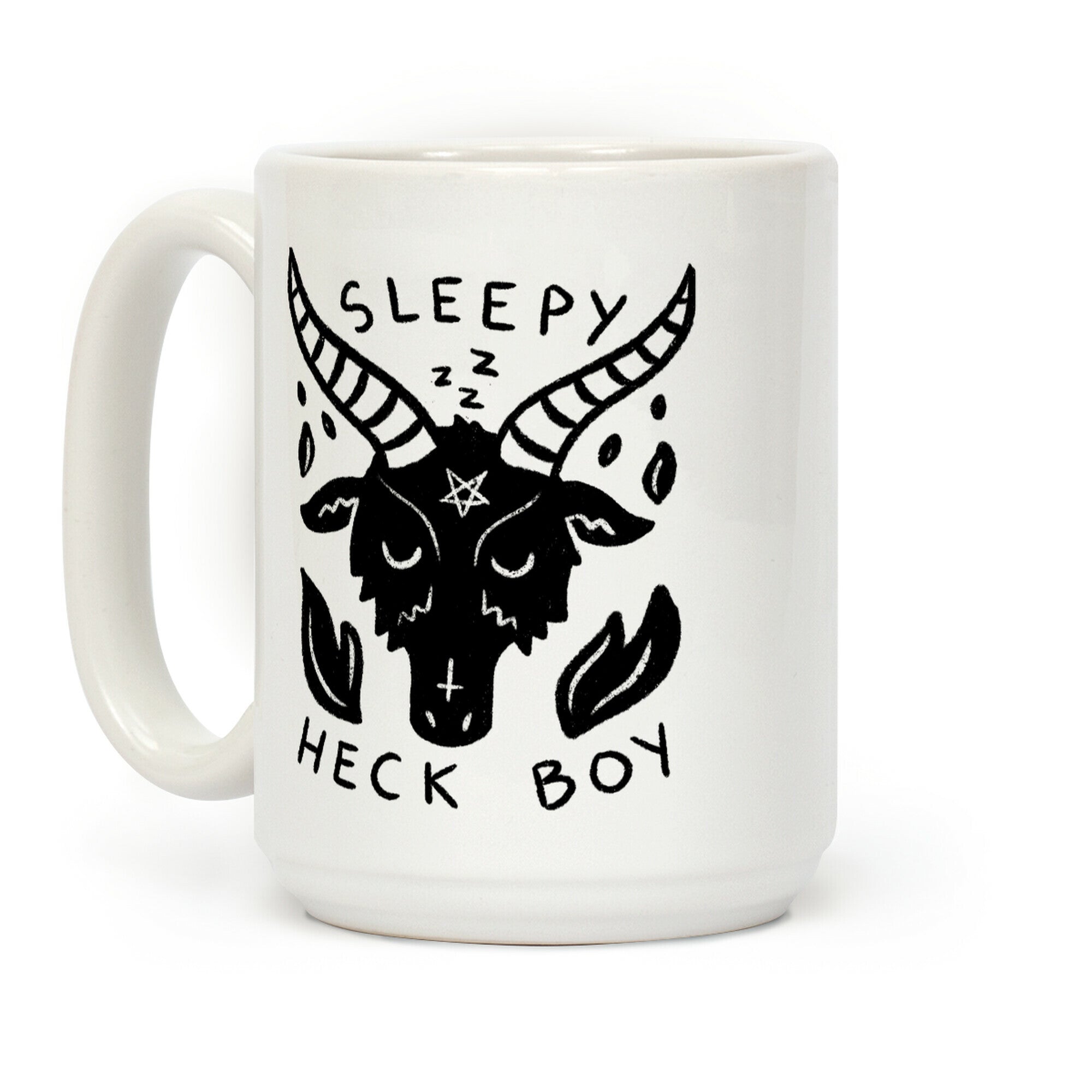 Sleepy Heck Boy Satan Coffee Mug