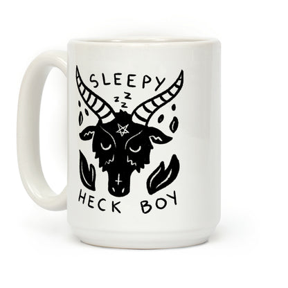 Sleepy Heck Boy Satan Coffee Mug