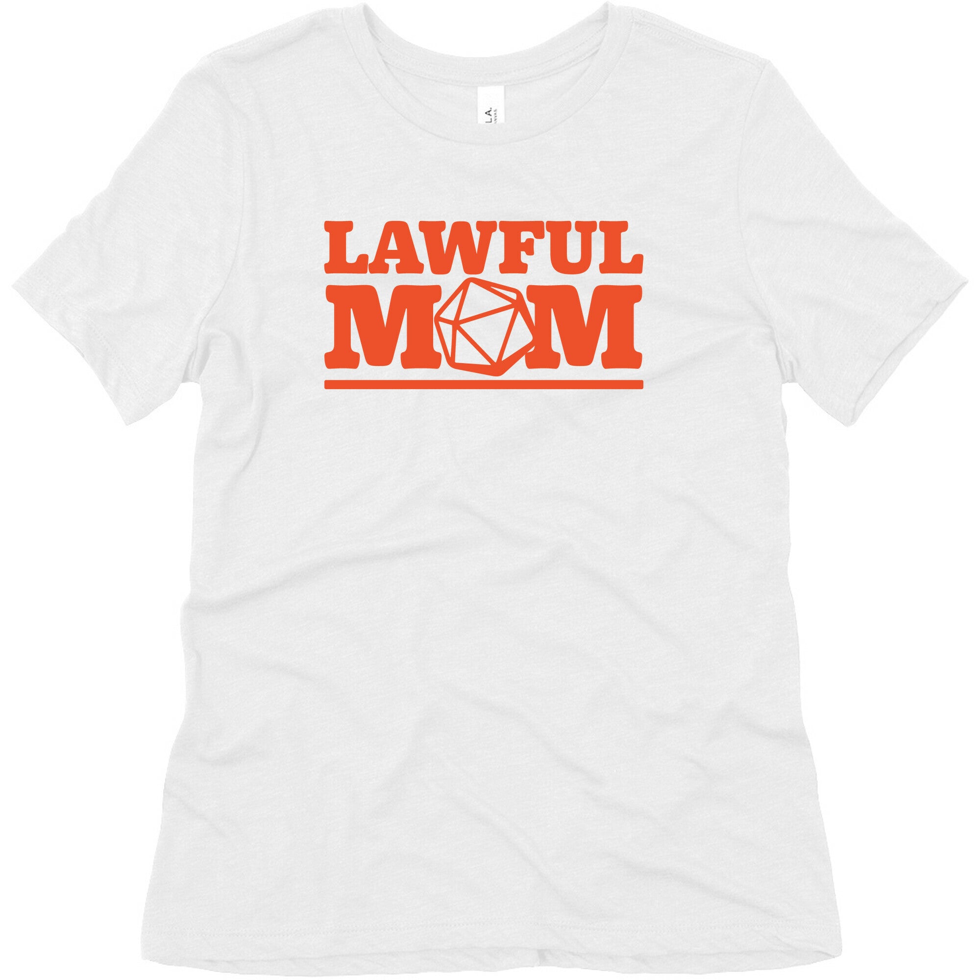 Lawful Mom White Print Women's Triblend Tee