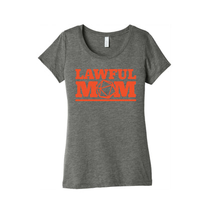 Lawful Mom White Print Women's Triblend Tee