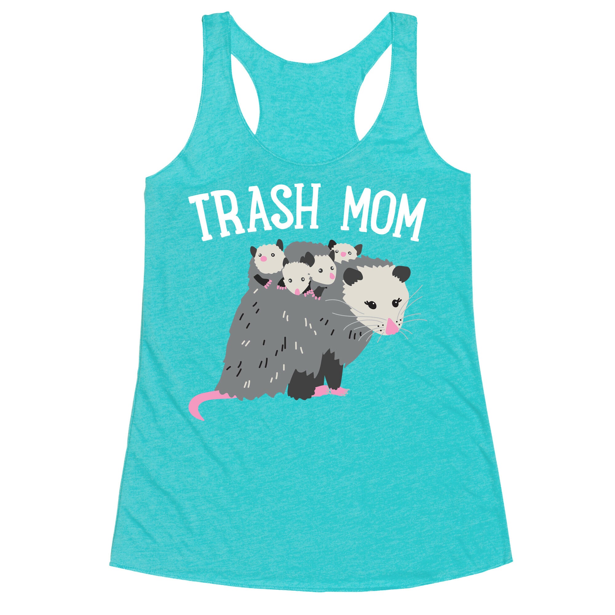 Trash Mom Opossum Racerback Tank