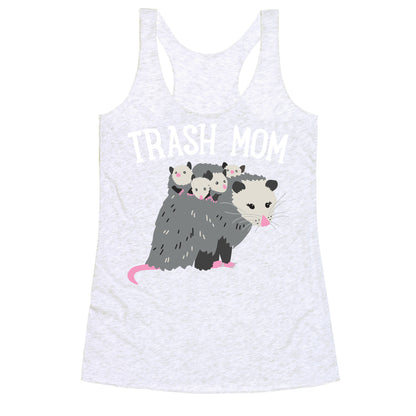 Trash Mom Opossum Racerback Tank