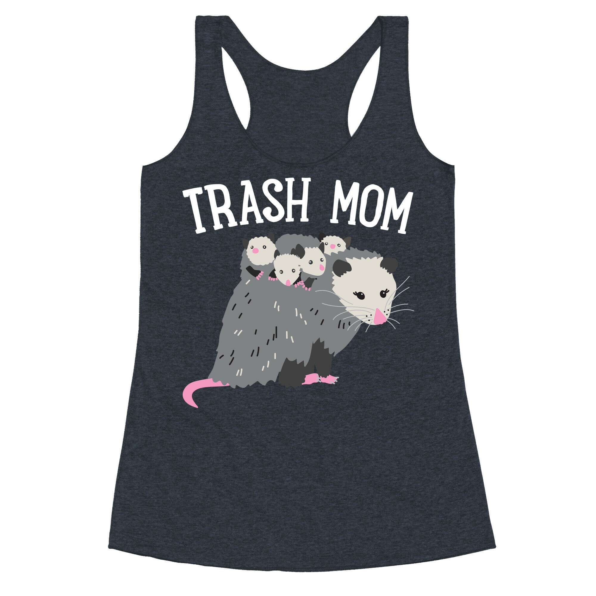 Trash Mom Opossum Racerback Tank