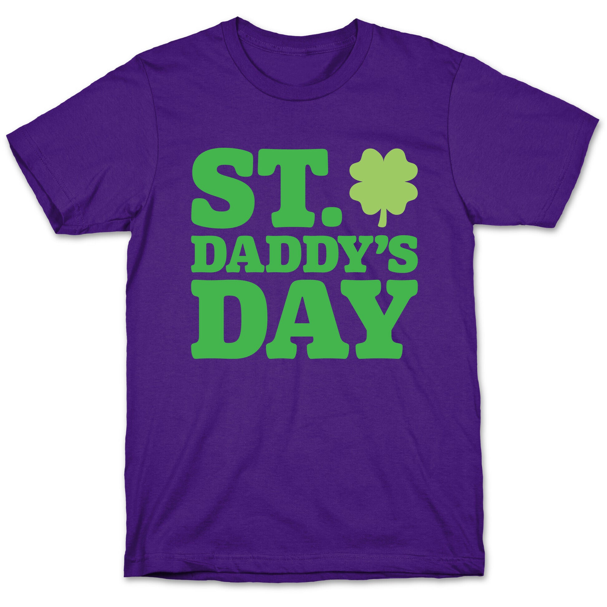 St. Daddy's Day White Print T-Shirt
