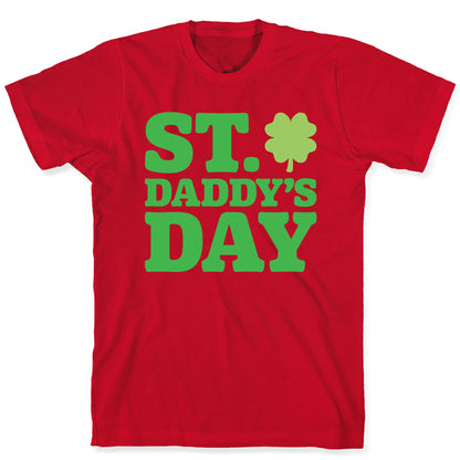 St. Daddy's Day White Print T-Shirt