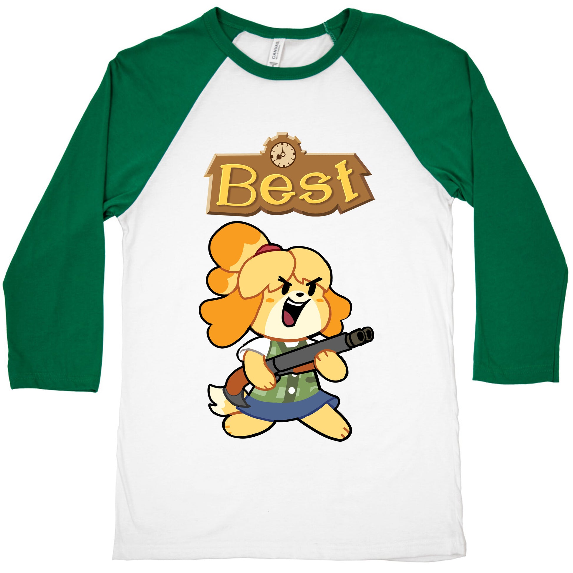 Best Friends Doomguy and Isabelle Baseball Tee