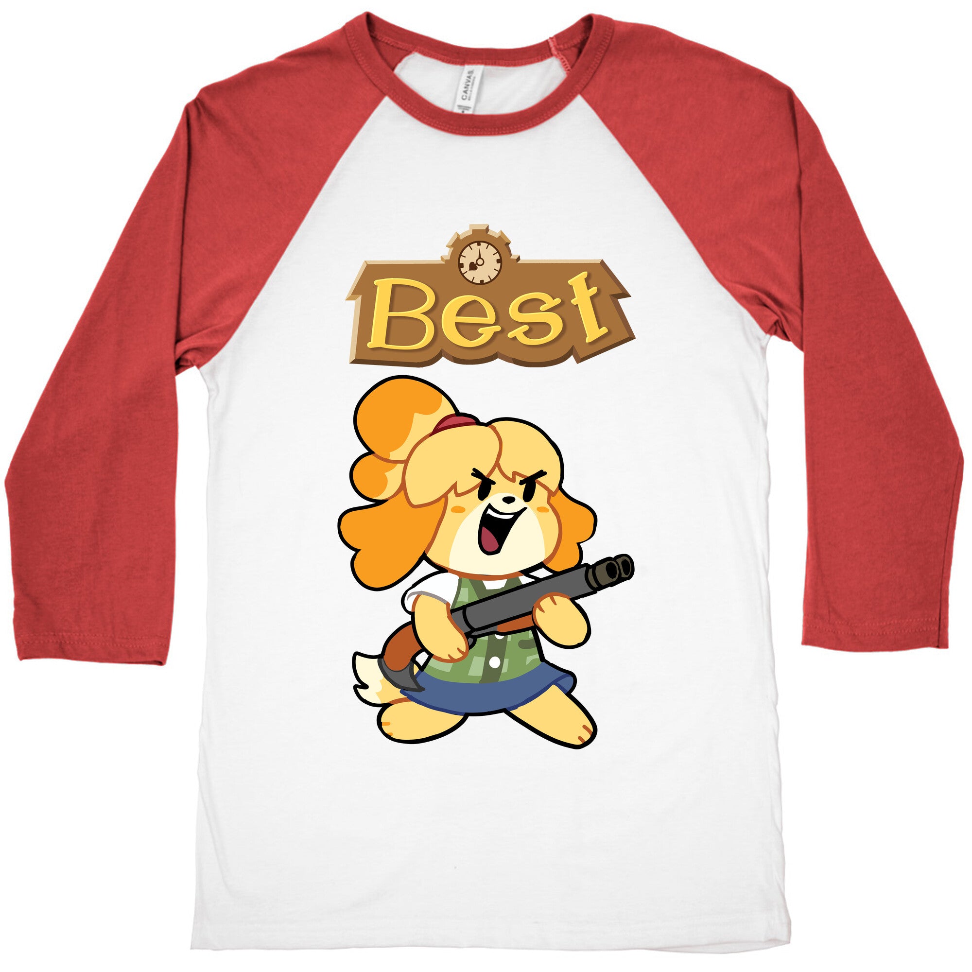 Best Friends Doomguy and Isabelle Baseball Tee