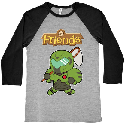 Best Friends Doomguy and Isabelle Baseball Tee