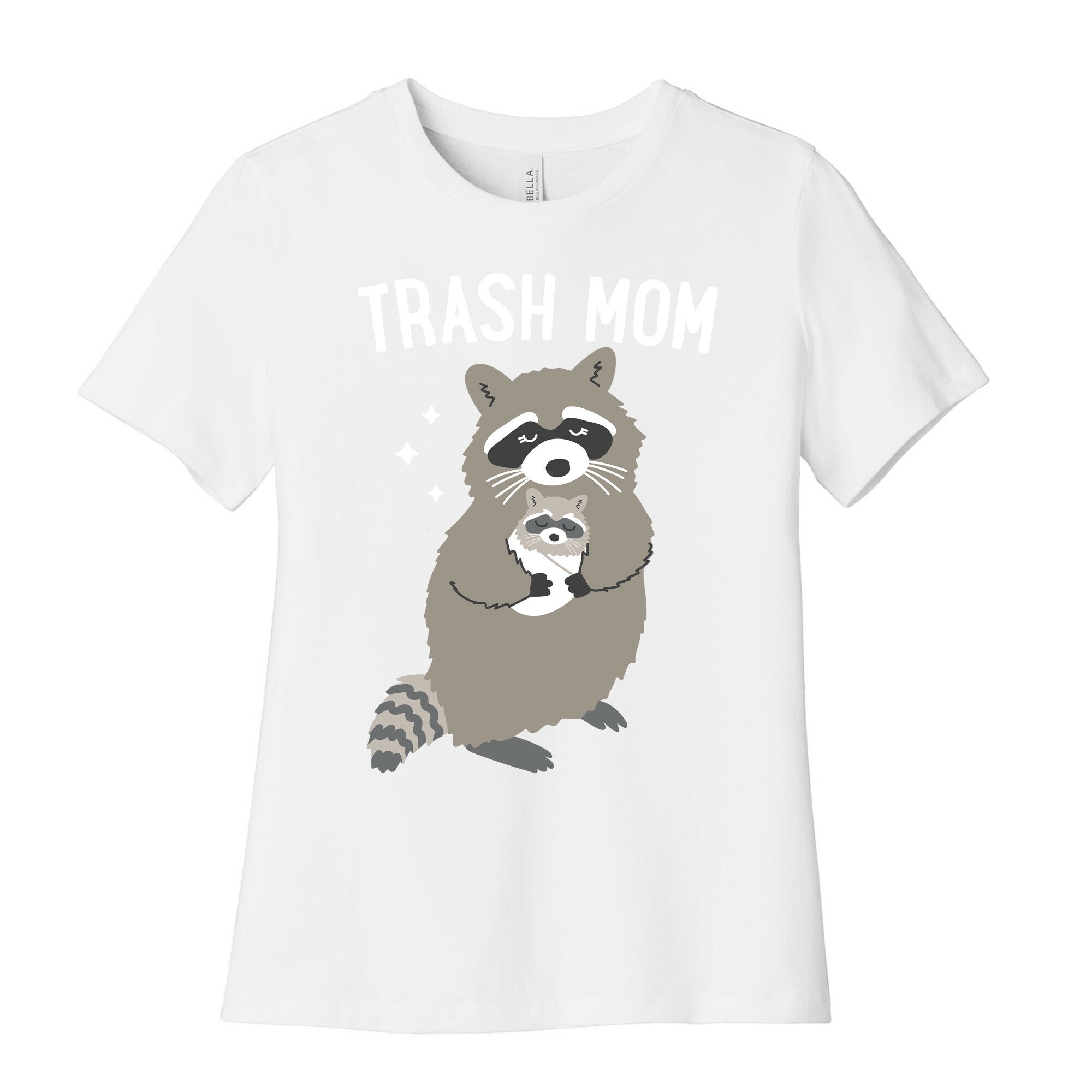 Trash Mom Raccoon Women's Cotton Tee