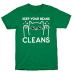 Keep Your Beans Cleans Cat  T-Shirt