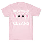 Keep Your Beans Cleans Cat  T-Shirt