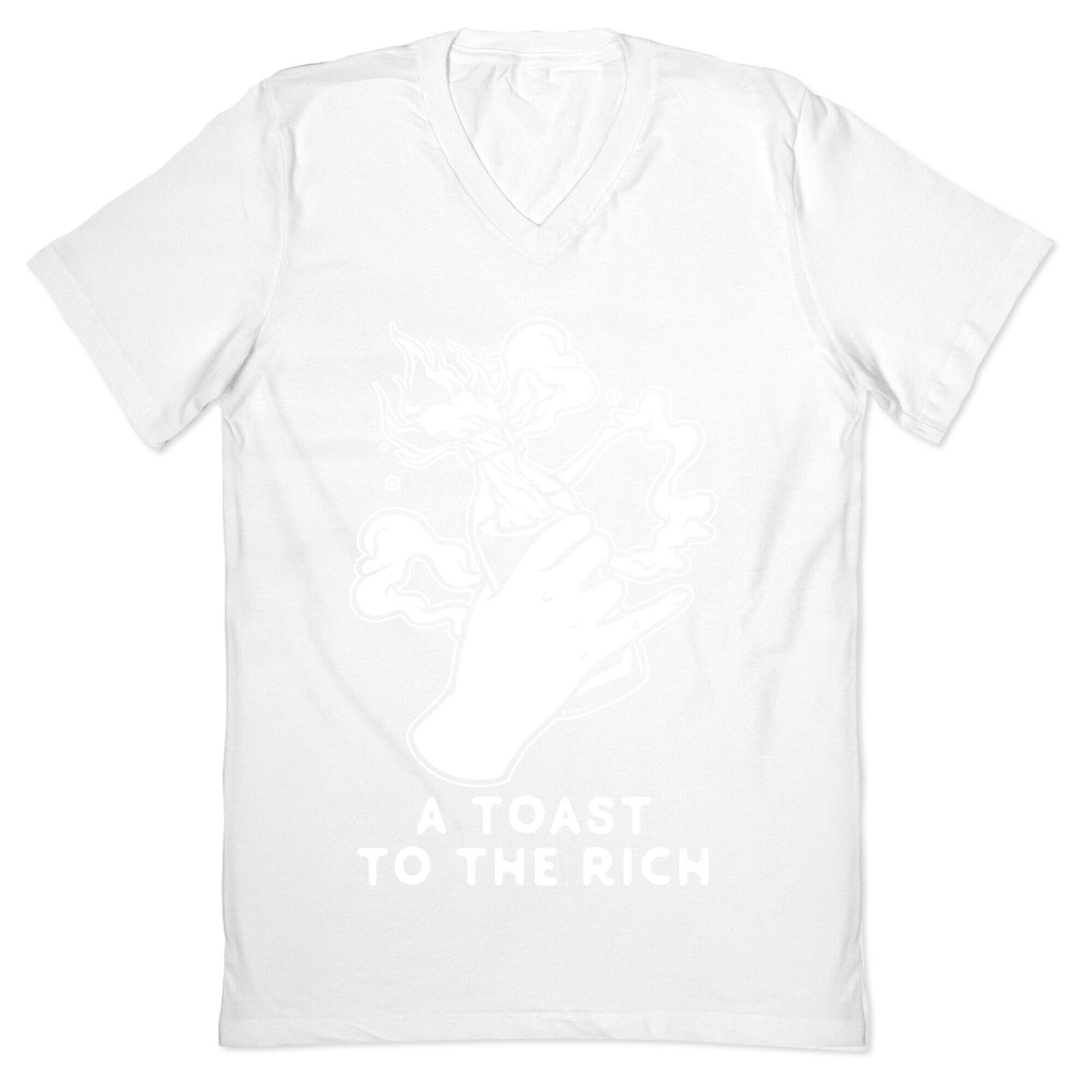 A Toast To The Rich V-Neck