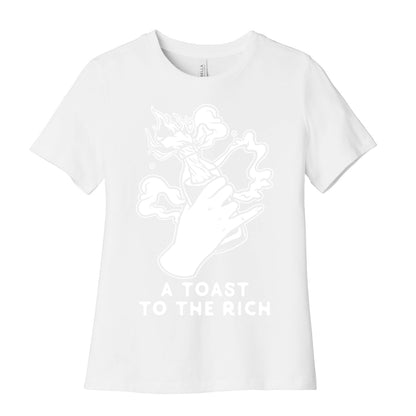 A Toast To The Rich Women's Cotton Tee