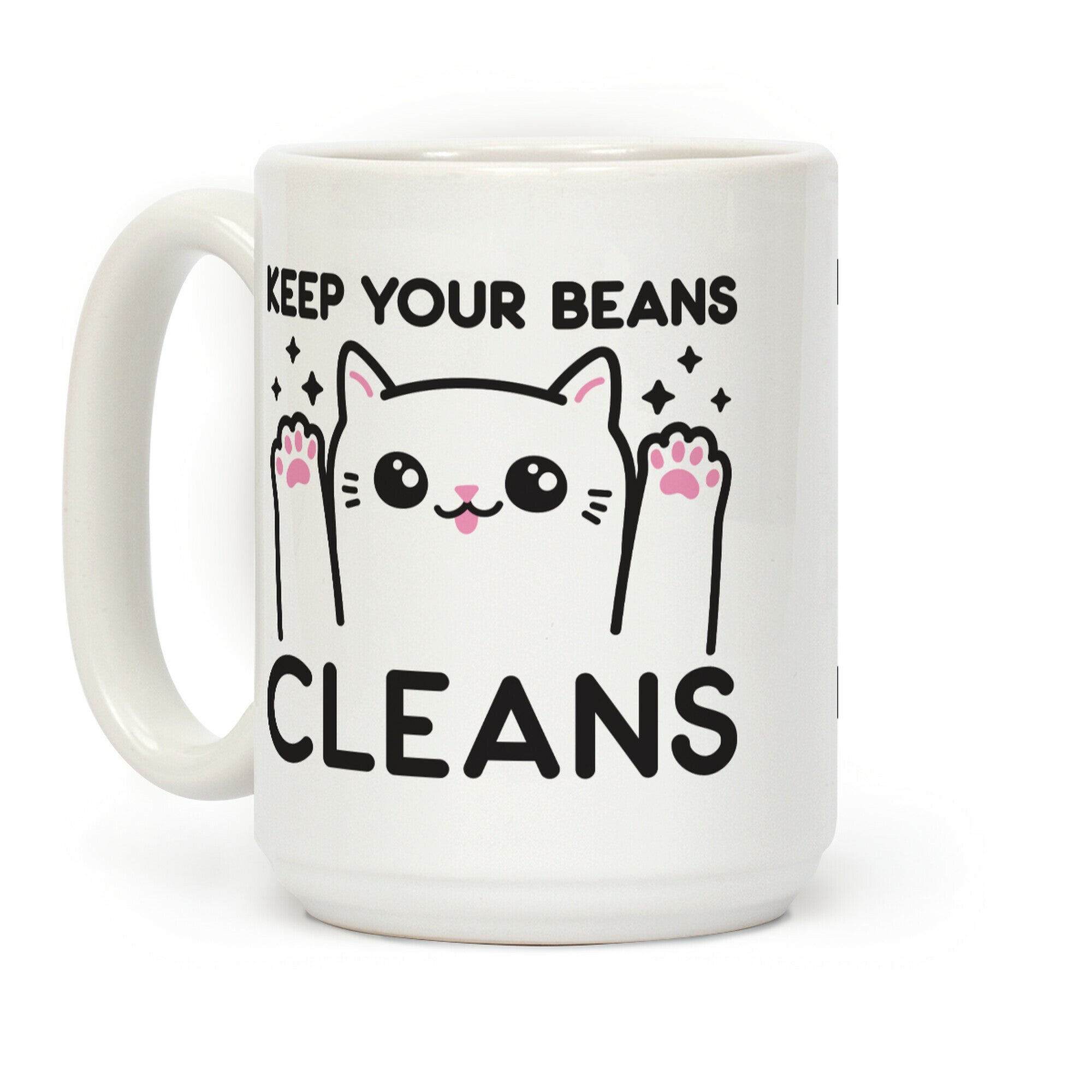 Keep Your Beans Cleans Cat Coffee Mug