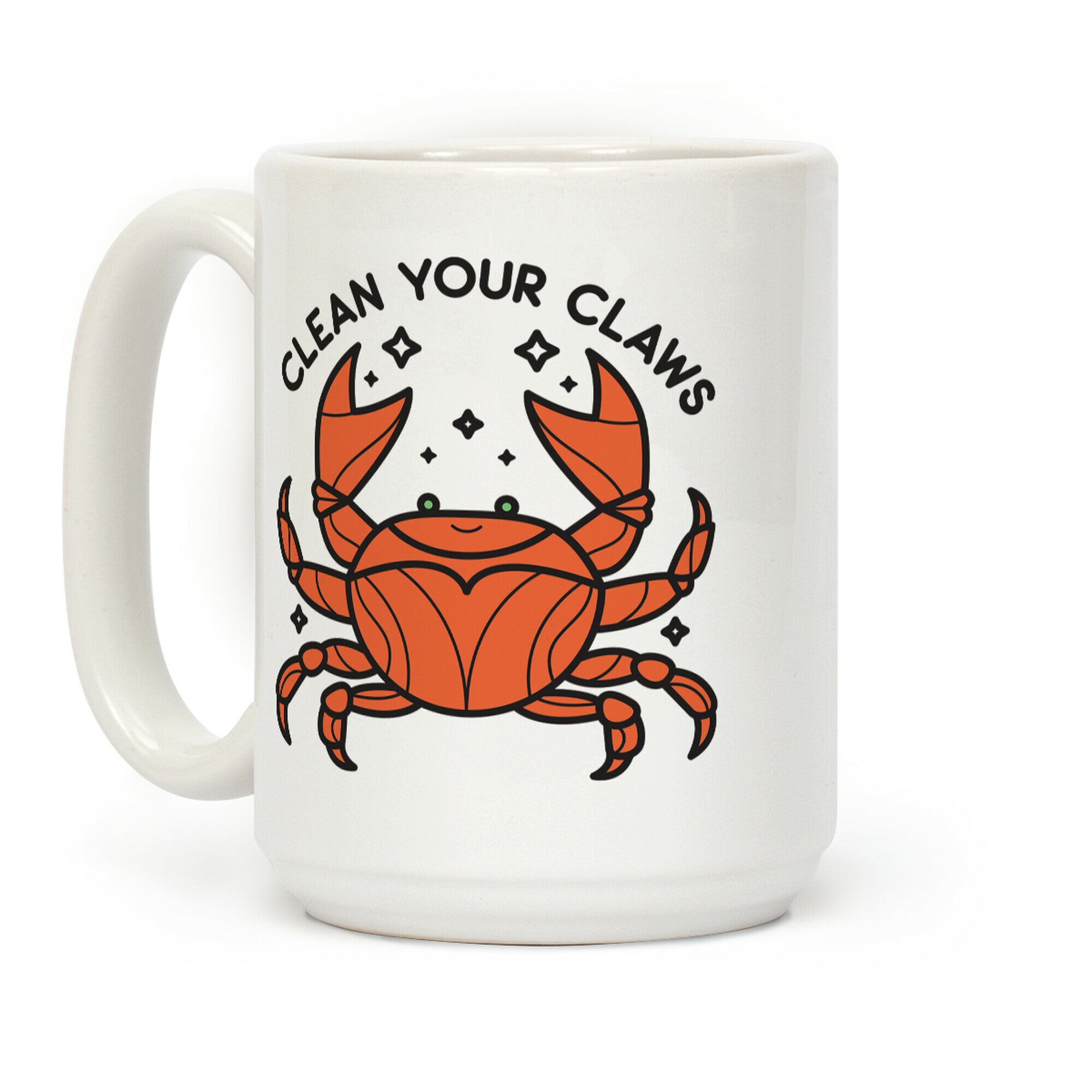 Clean Your Claws Crab Coffee Mug