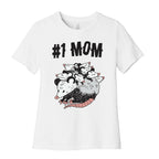 #1 Mom Opossum  Women's Cotton Tee
