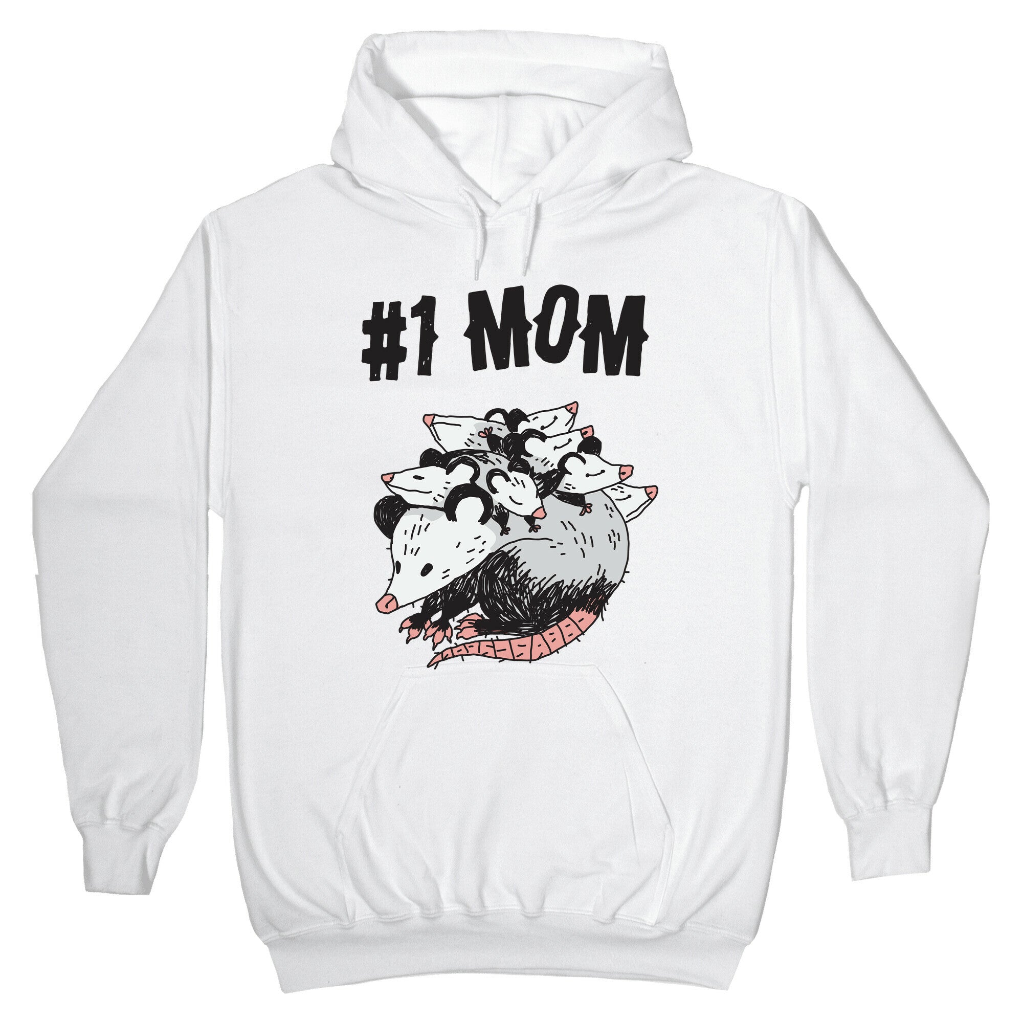 #1 Mom Opossum Hoodie