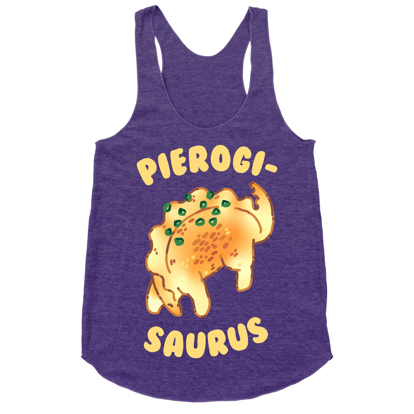 Pierogisaurus Racerback Tank