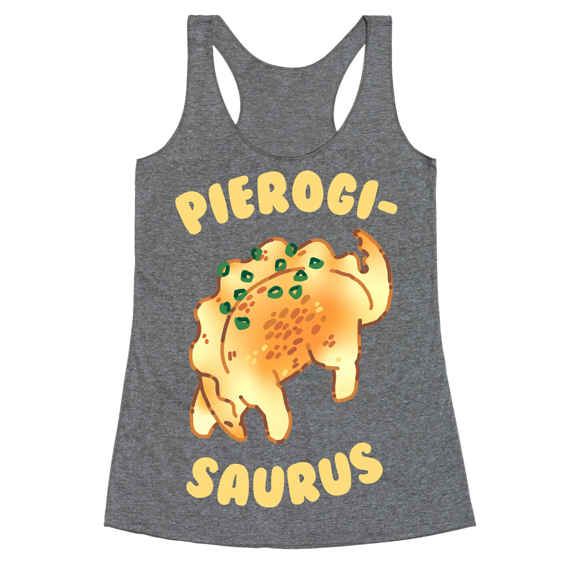 Pierogisaurus Racerback Tank