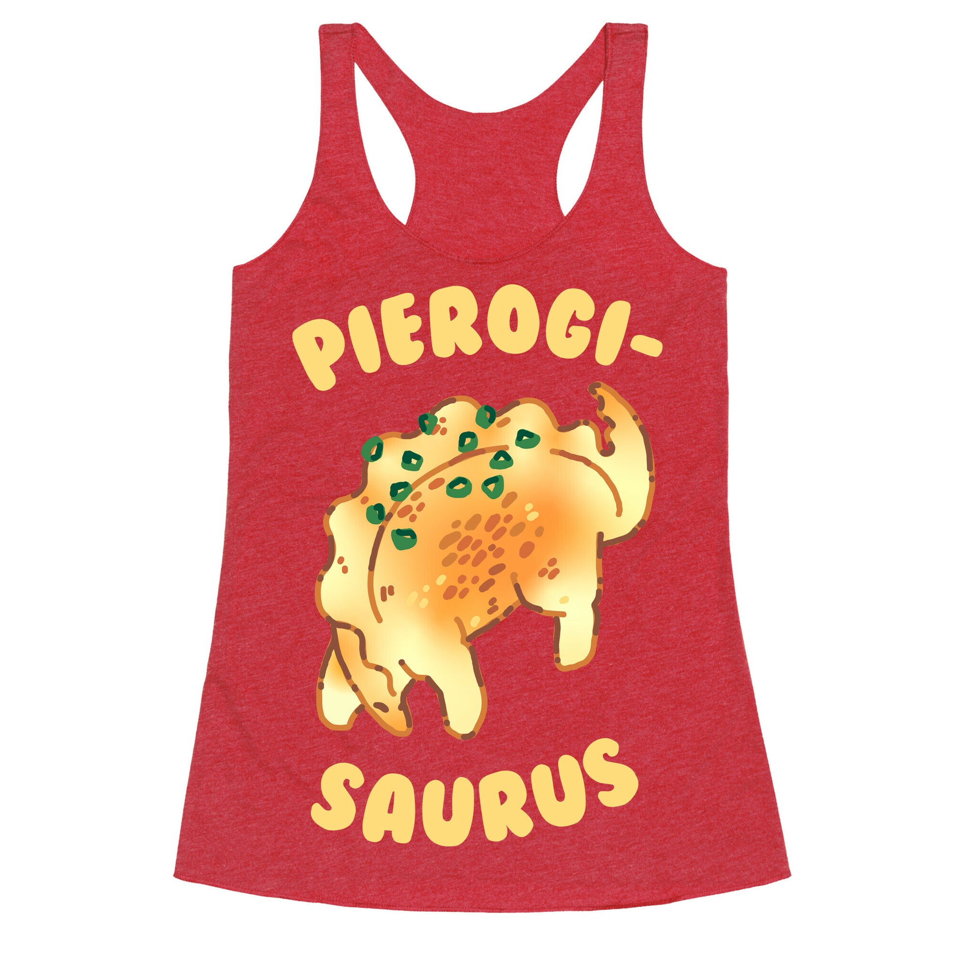 Pierogisaurus Racerback Tank