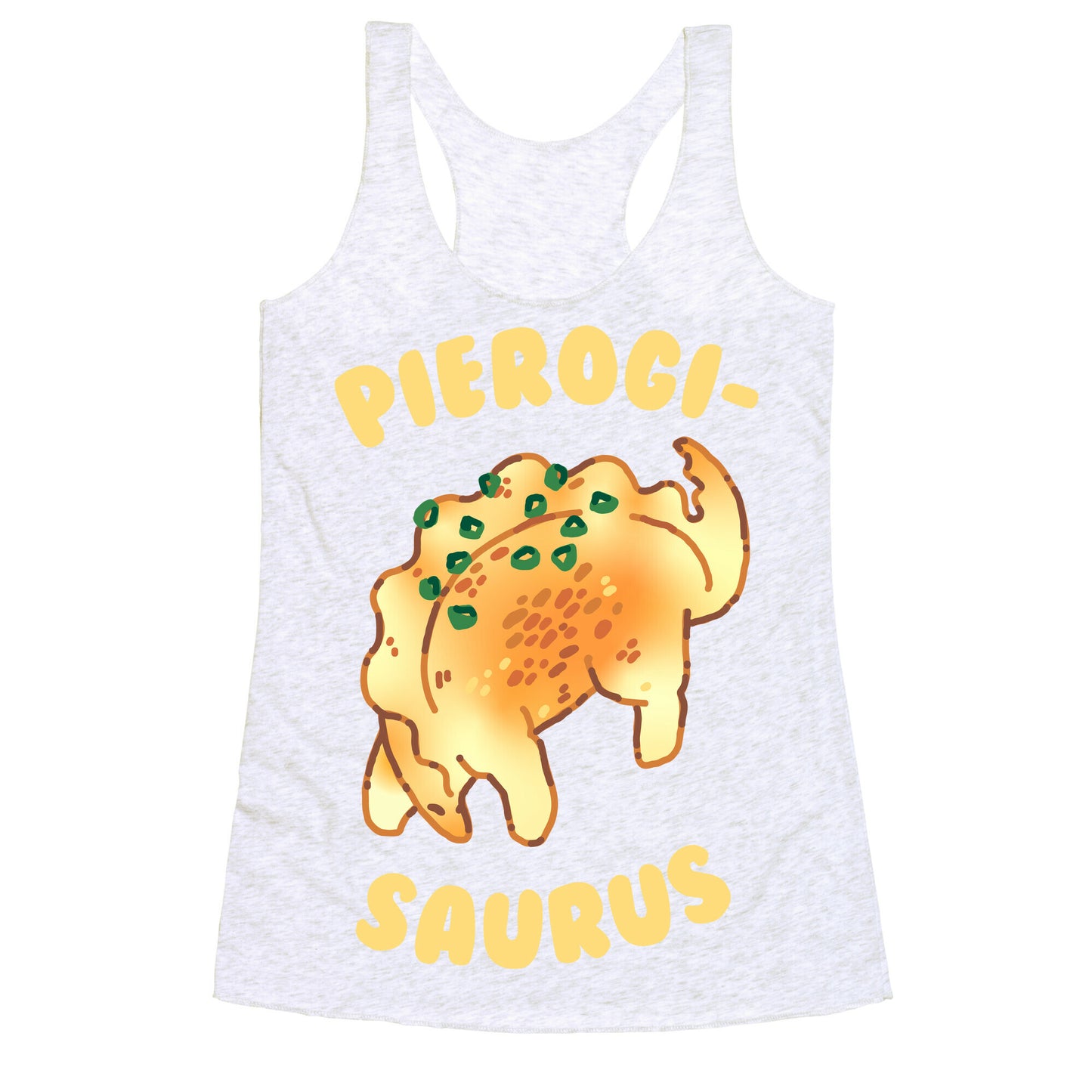 Pierogisaurus Racerback Tank