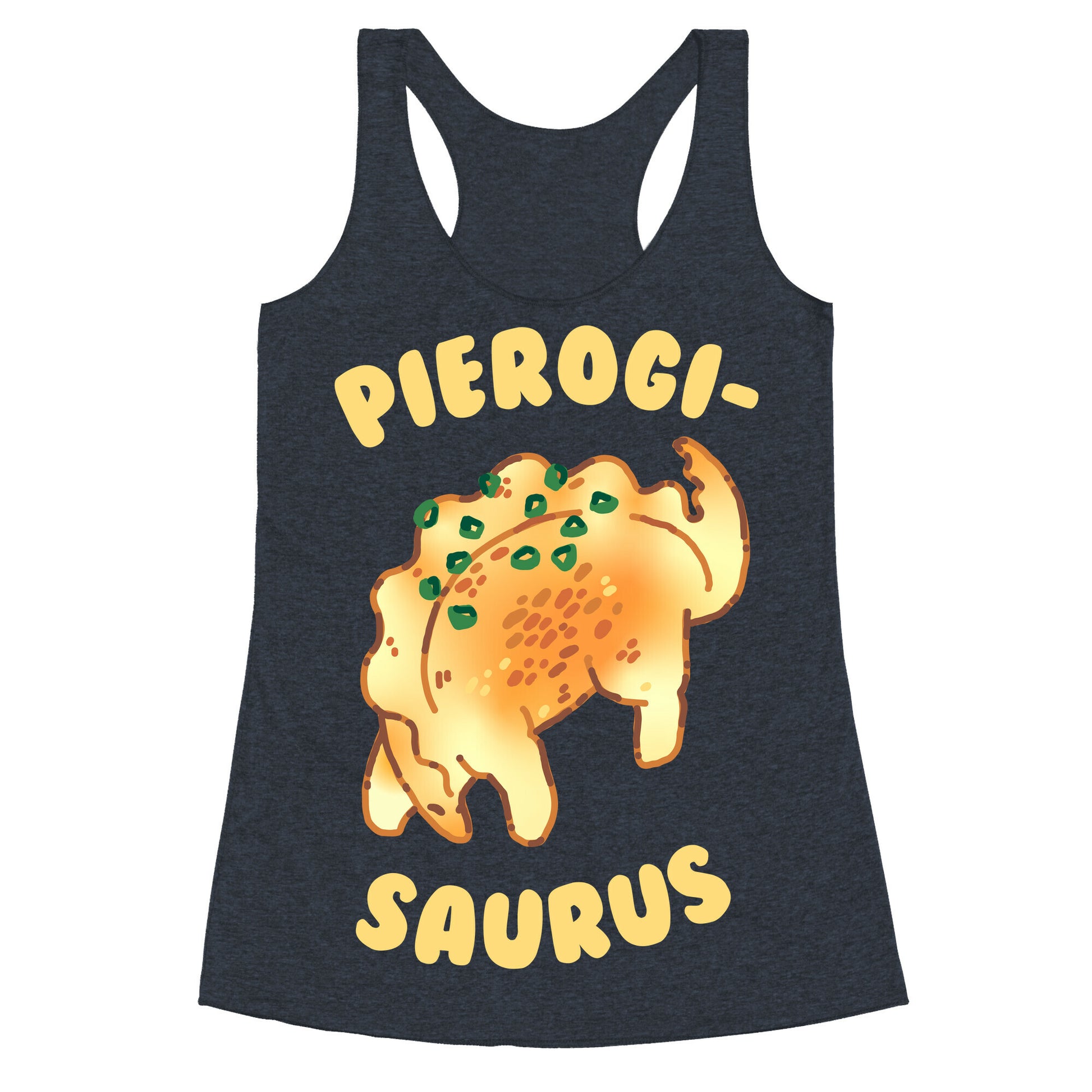 Pierogisaurus Racerback Tank