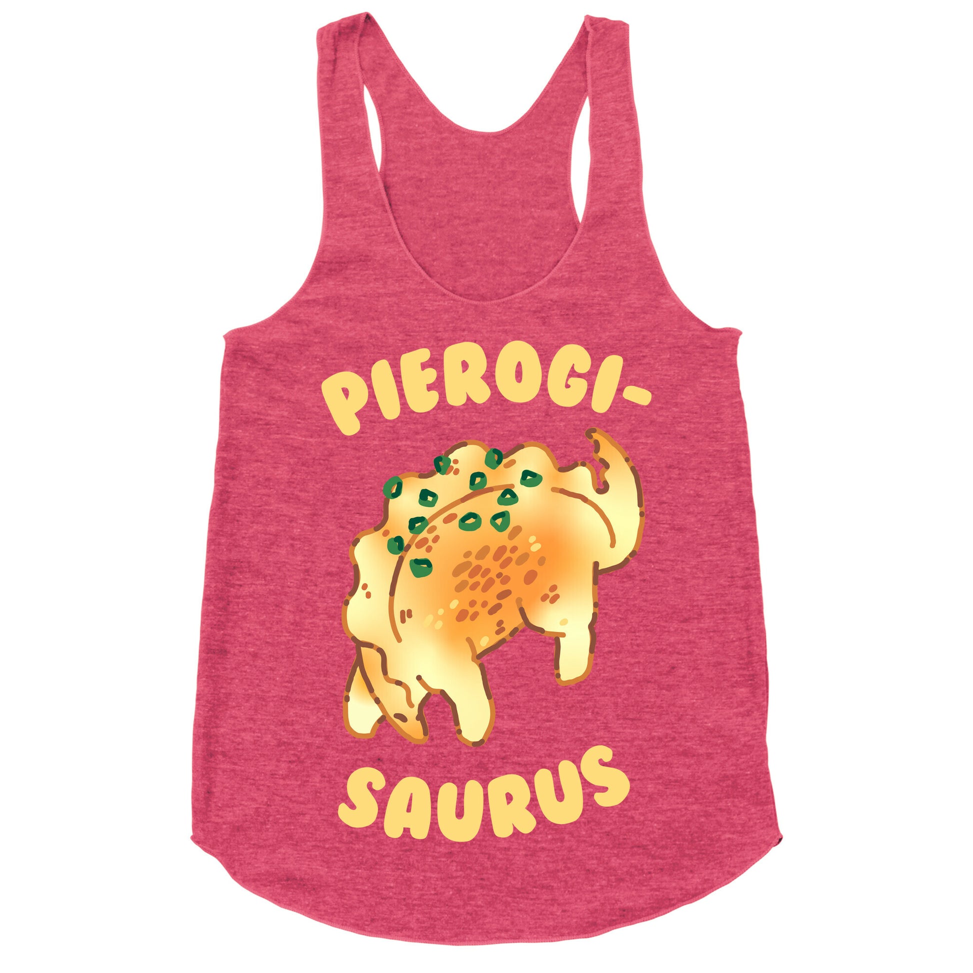 Pierogisaurus Racerback Tank