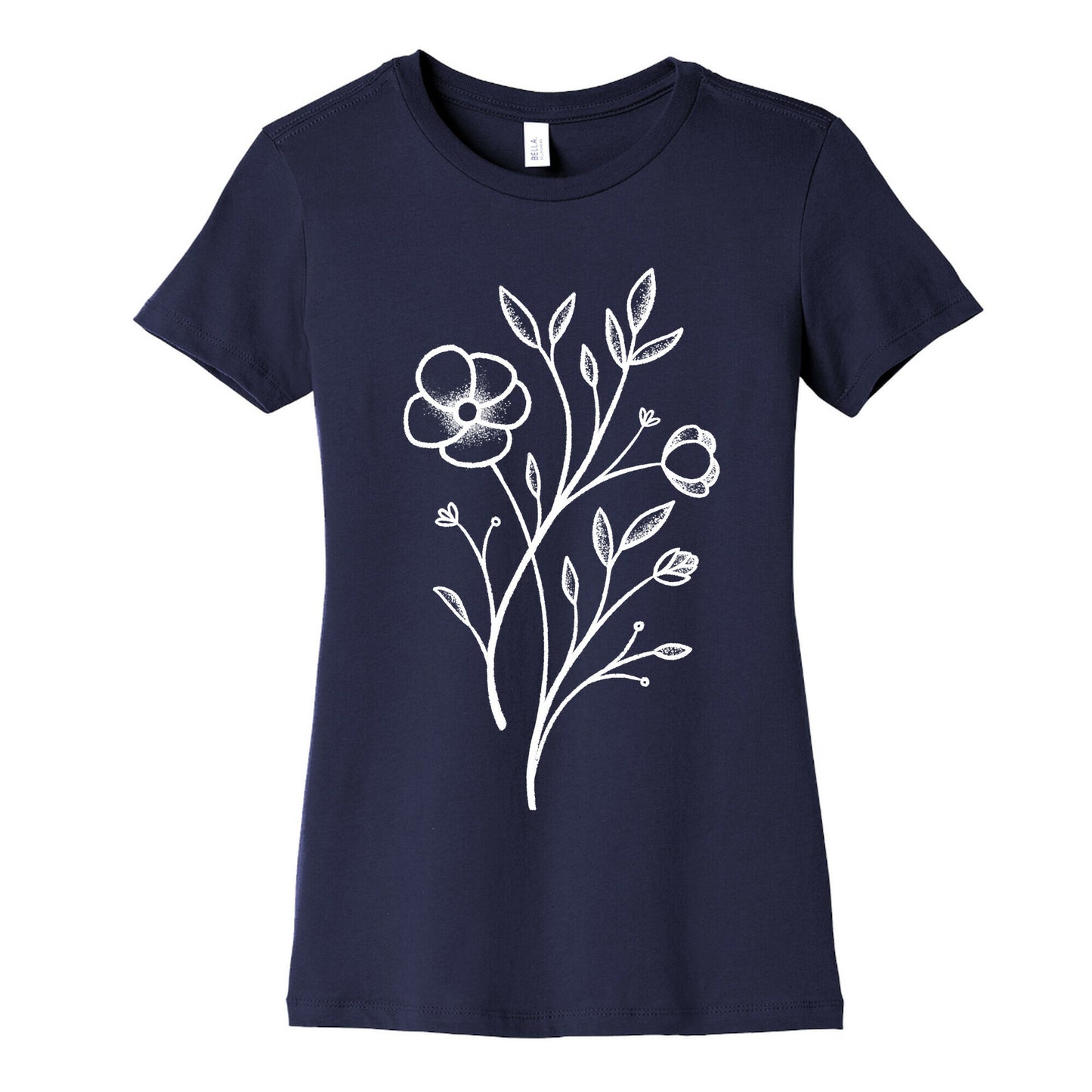 Wildflower Stippled Tattoo Women's Cotton Tee