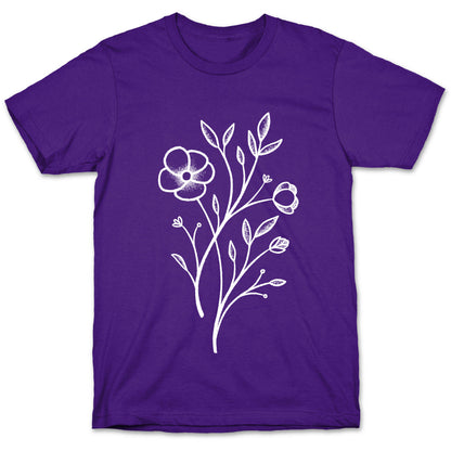 Wildflower Stippled Tattoo T-Shirt