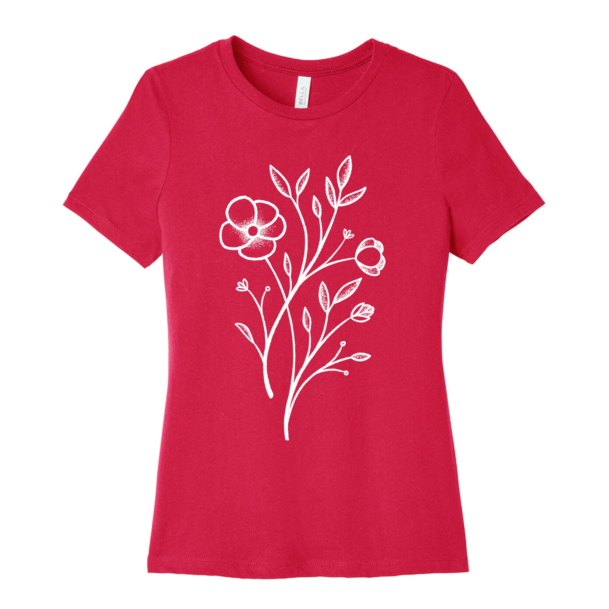 Wildflower Stippled Tattoo Women's Cotton Tee