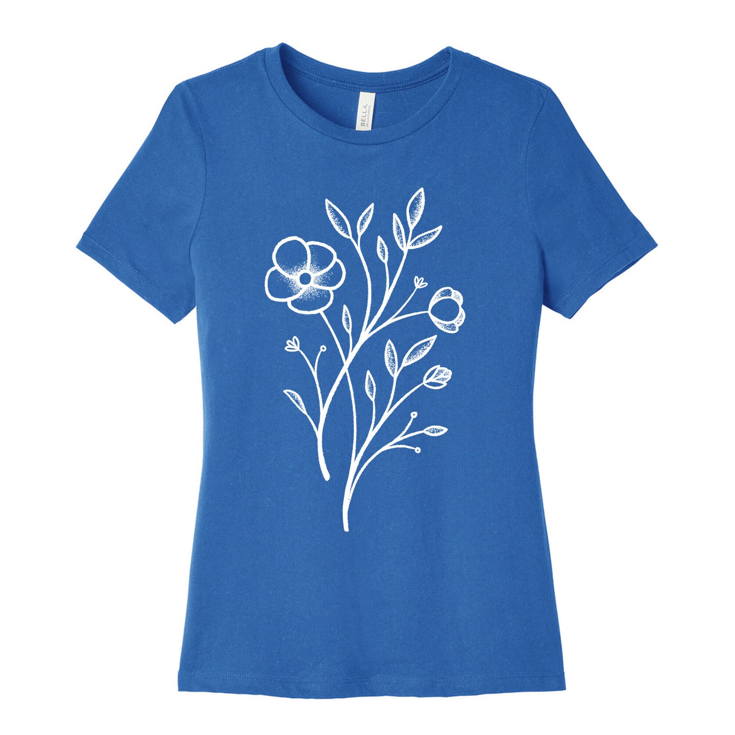 Wildflower Stippled Tattoo Women's Cotton Tee