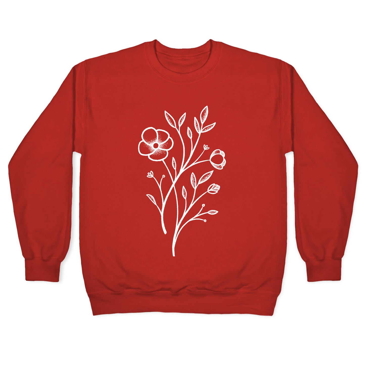 Wildflower Stippled Tattoo Crewneck Sweatshirt