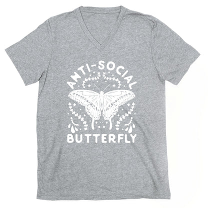 Anti-Social Butterfly V-Neck