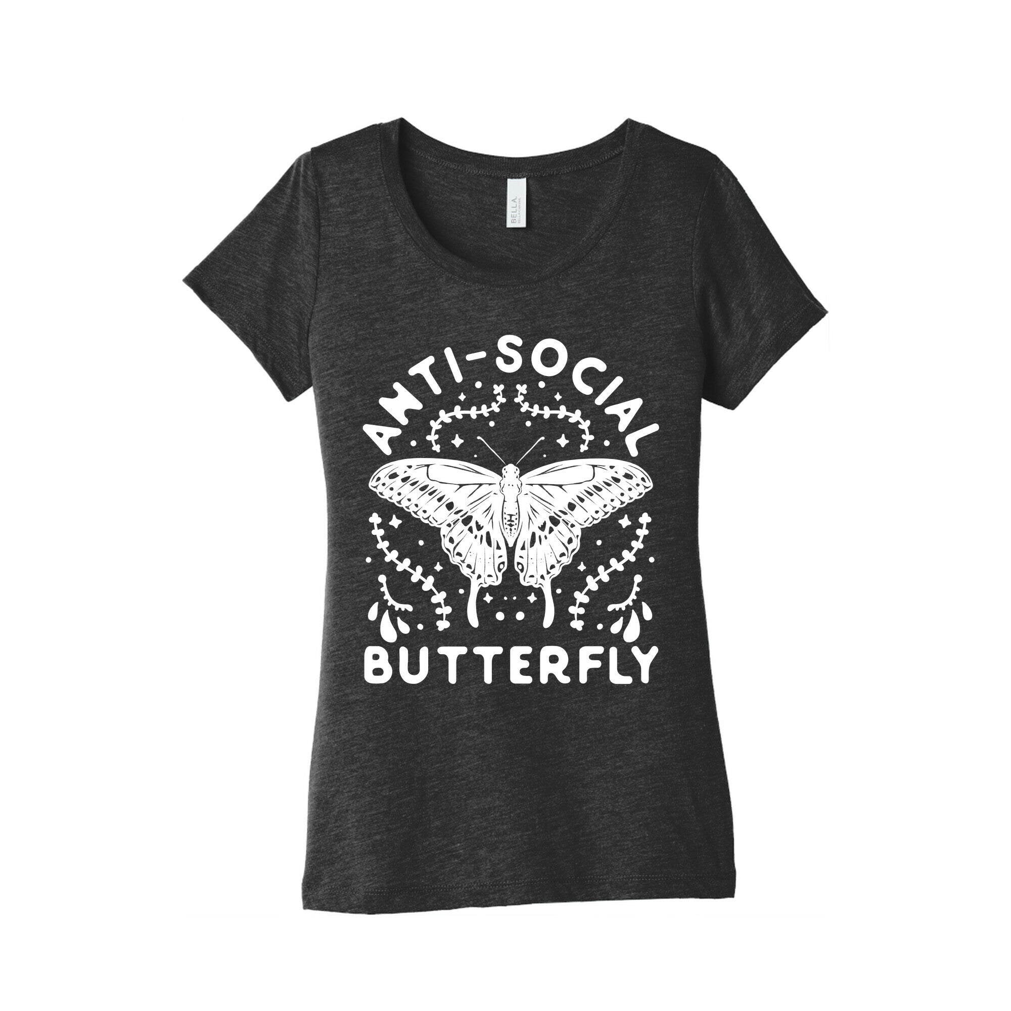 Anti-Social Butterfly Women's Triblend Tee