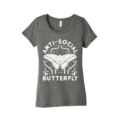 Anti-Social Butterfly Women's Triblend Tee
