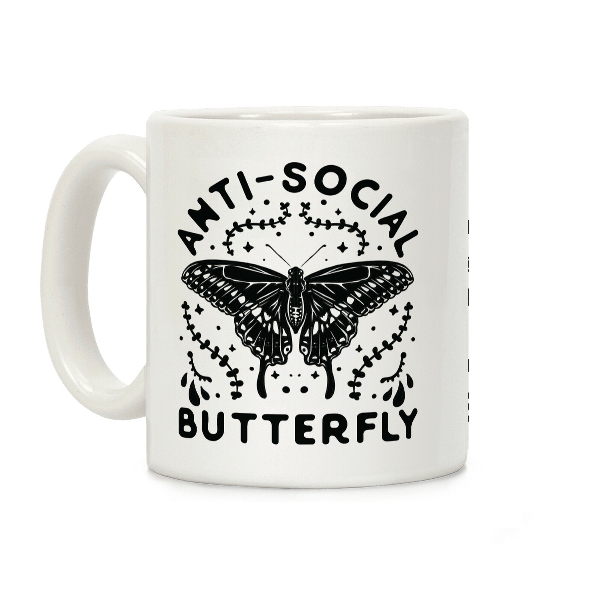 Anti-Social Butterfly Coffee Mug