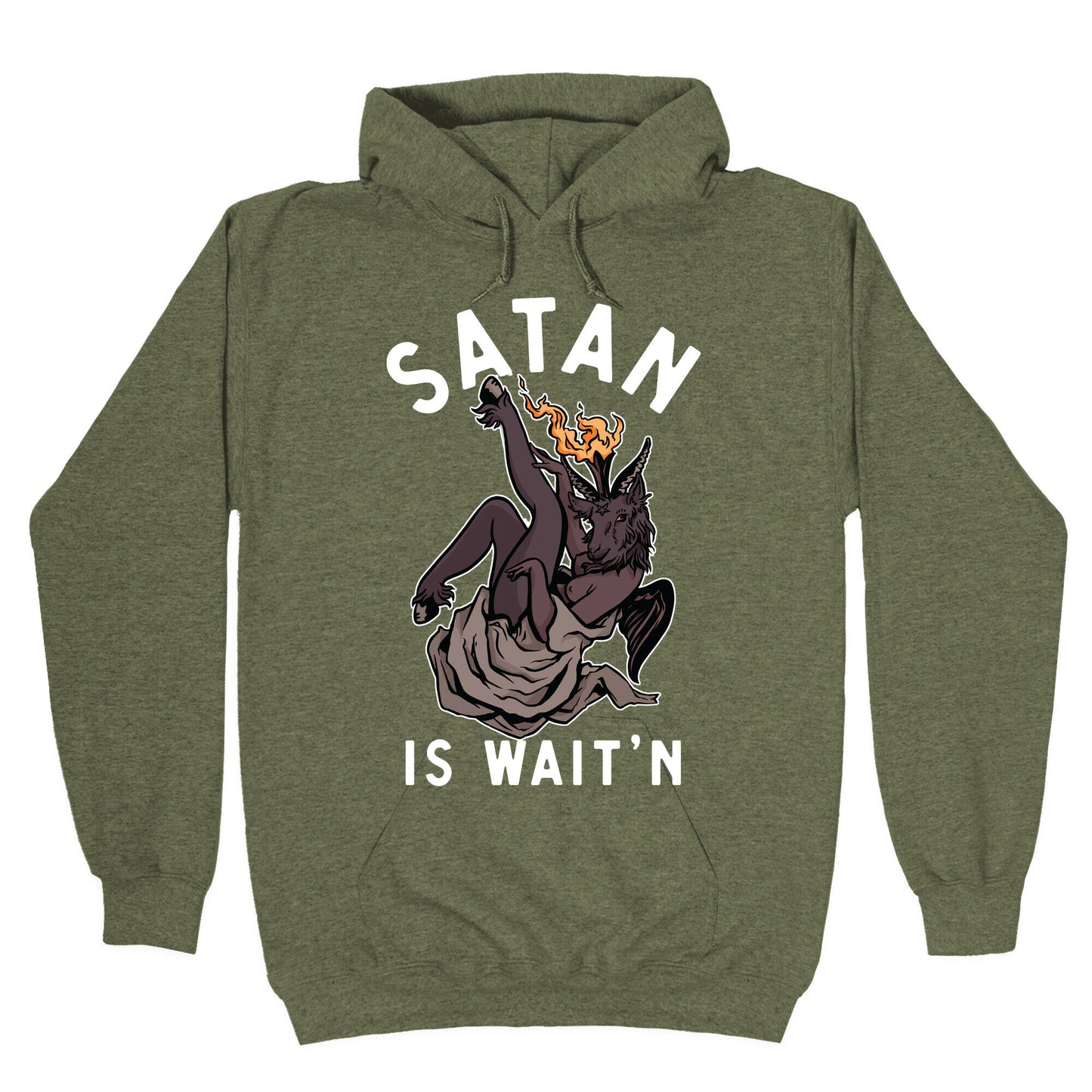 Satan Is Wait'n Hoodie