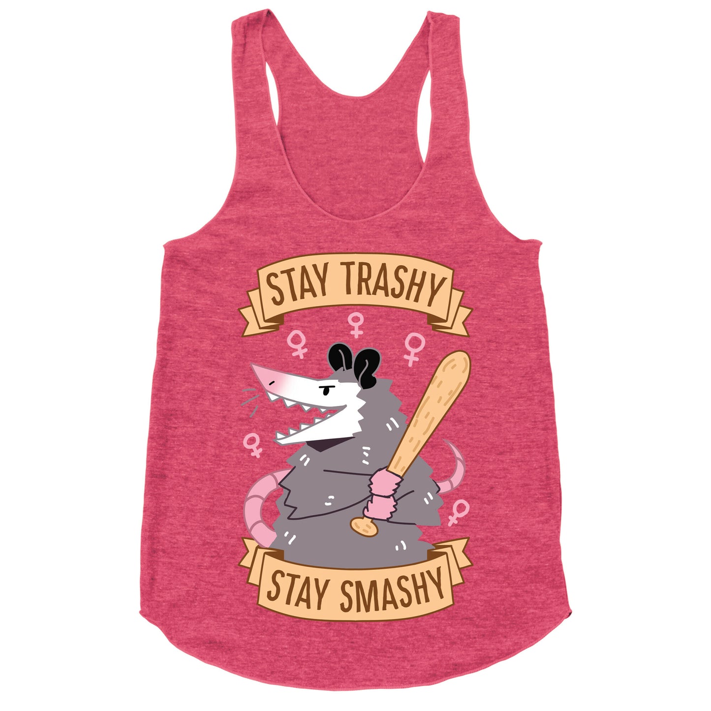 Stay Trashy, Stay Smashy Racerback Tank