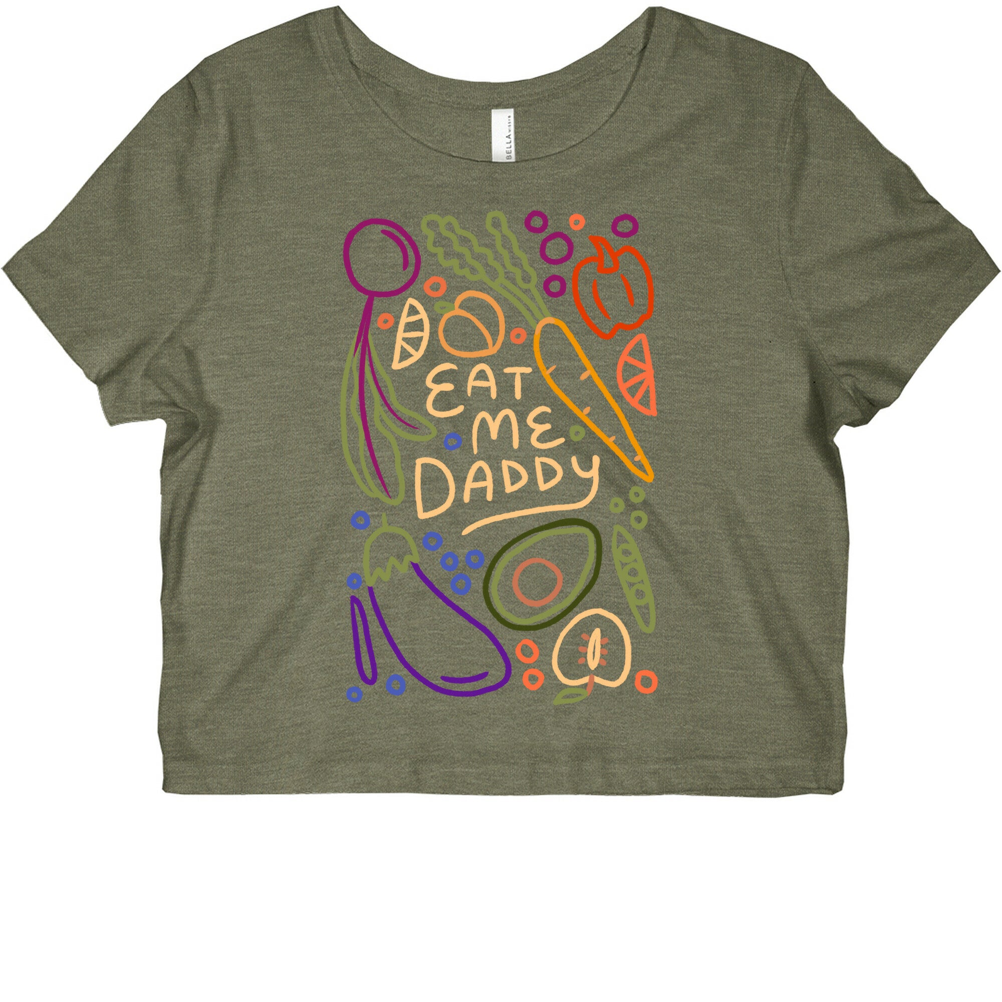 Eat Me Daddy Garden Pattern Graphic Baby Tee