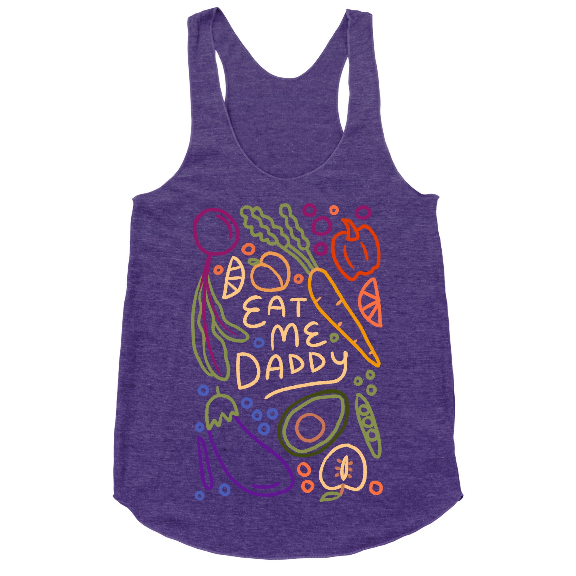 Eat Me Daddy Garden Pattern Racerback Tank