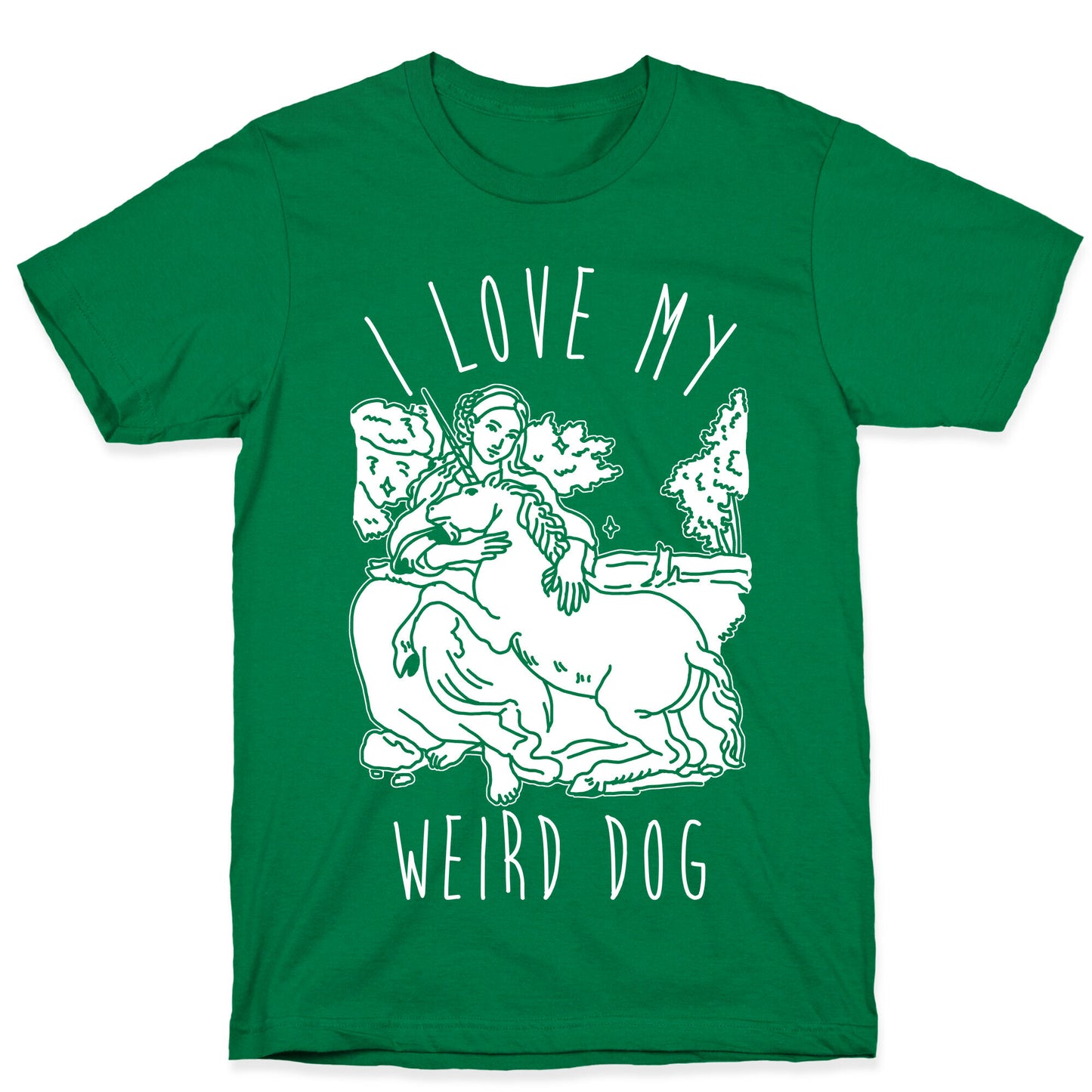 I Love My Weird Dog T-Shirt