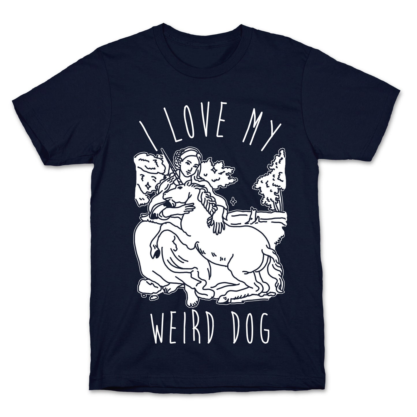 I Love My Weird Dog T-Shirt