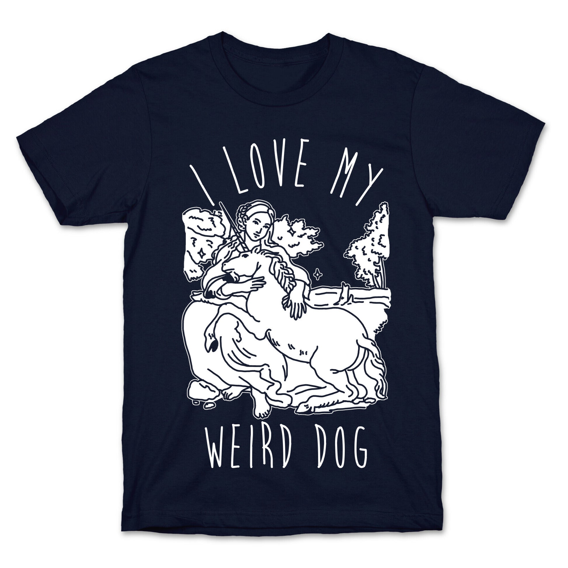I Love My Weird Dog T-Shirt
