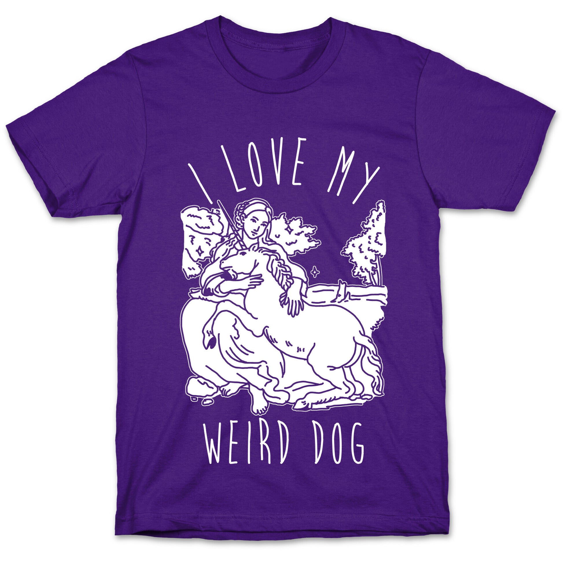 I Love My Weird Dog T-Shirt
