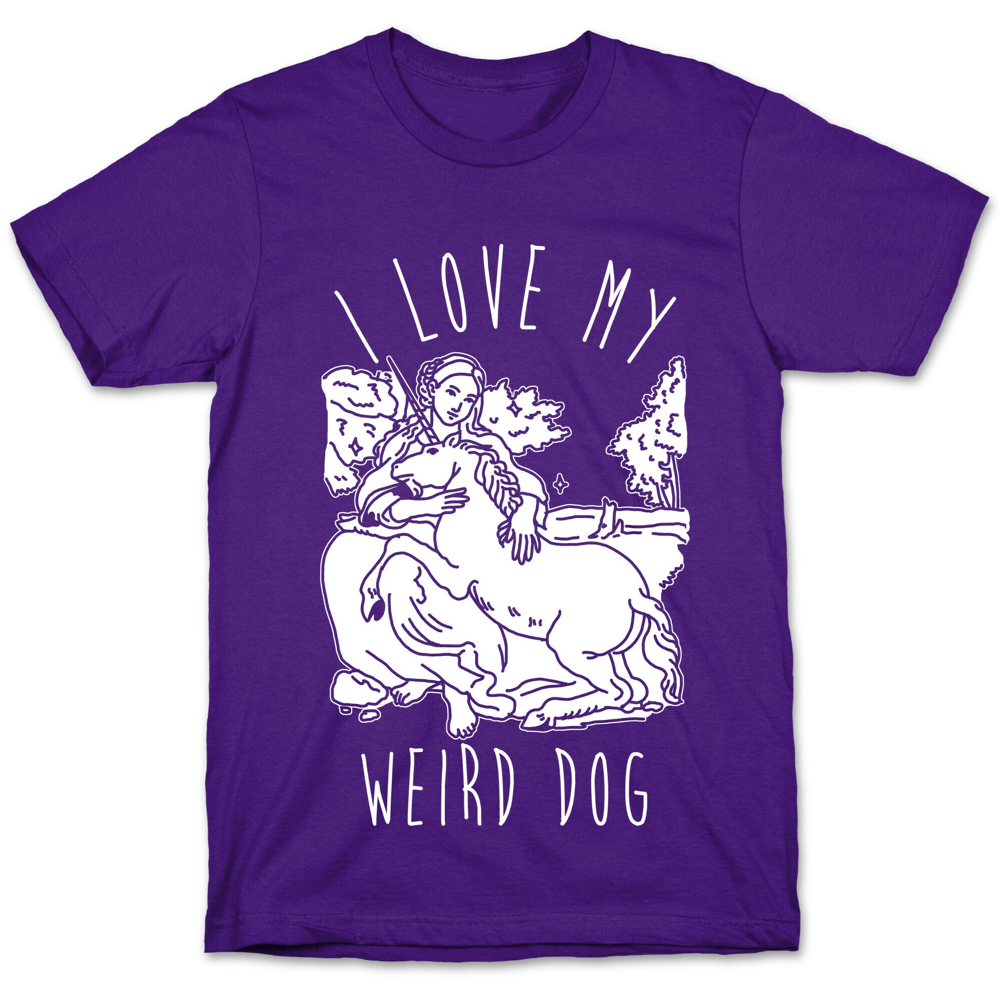 I Love My Weird Dog T-Shirt