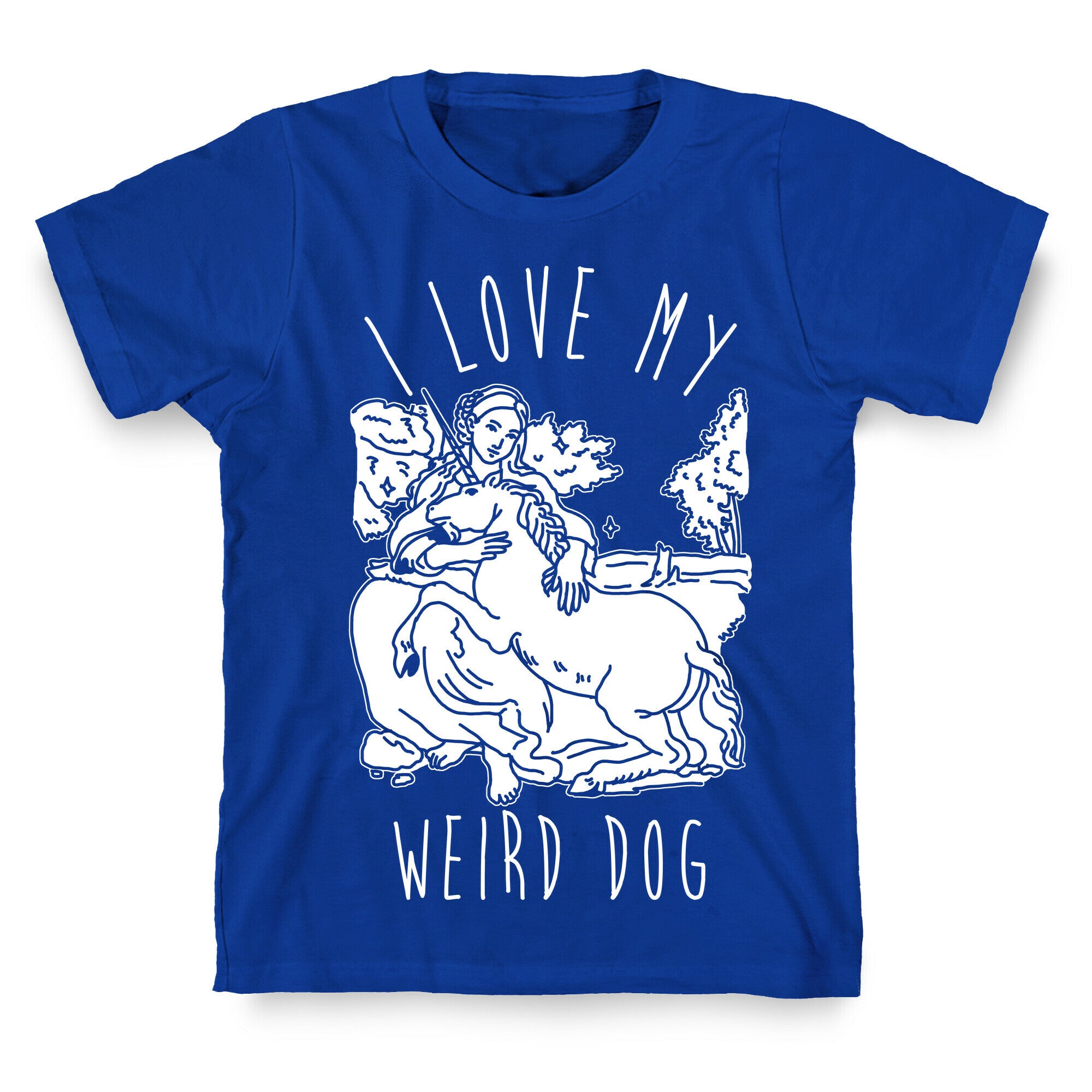 I Love My Weird Dog T-Shirt