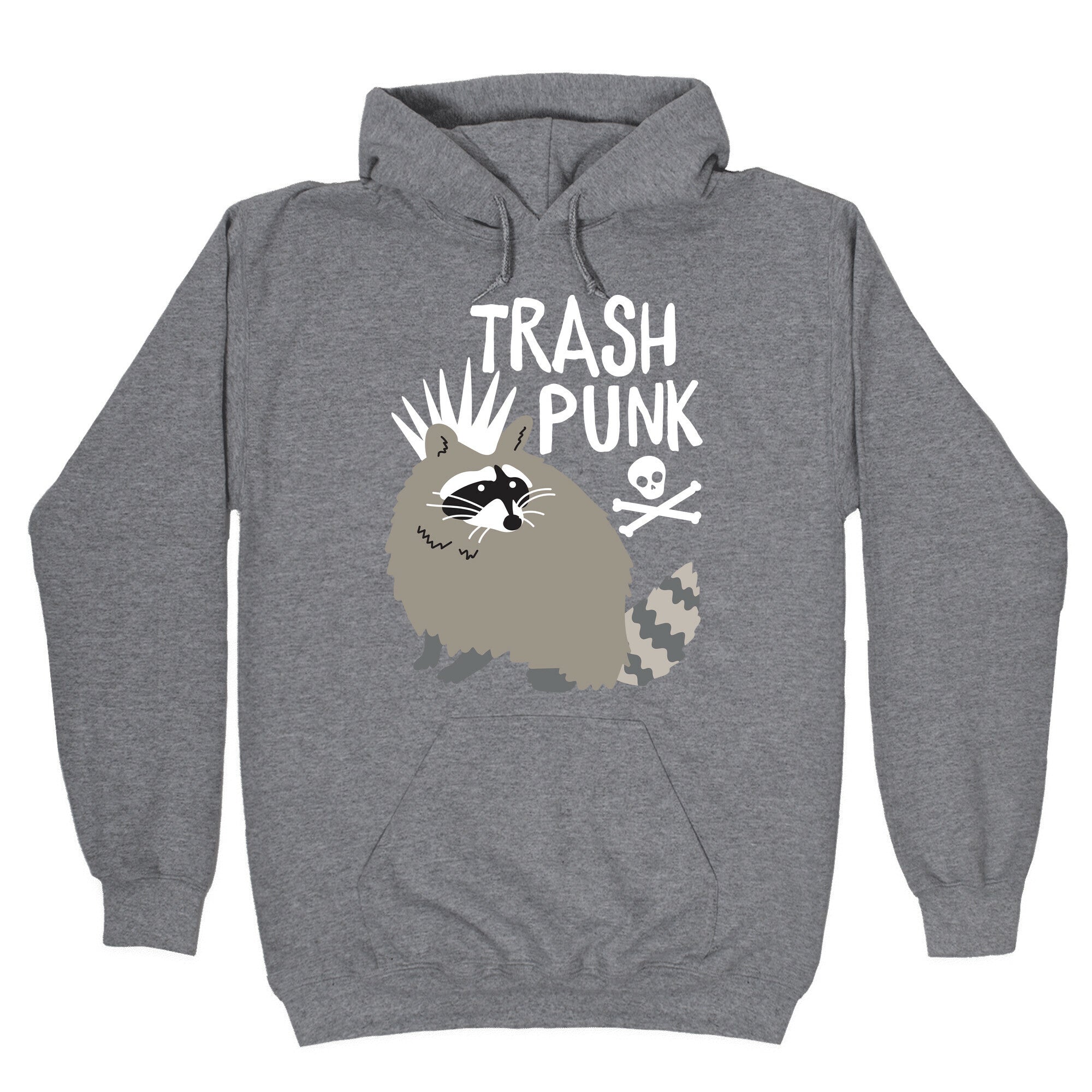 Trash Punk Raccoon Hoodie