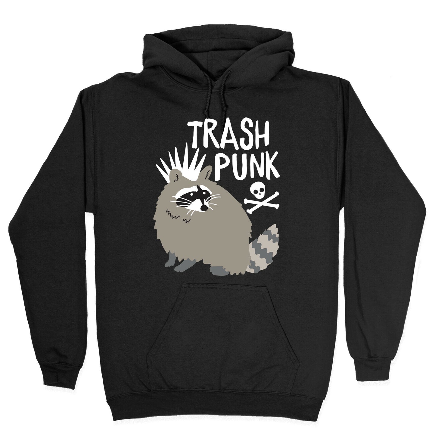 Trash Punk Raccoon Hoodie
