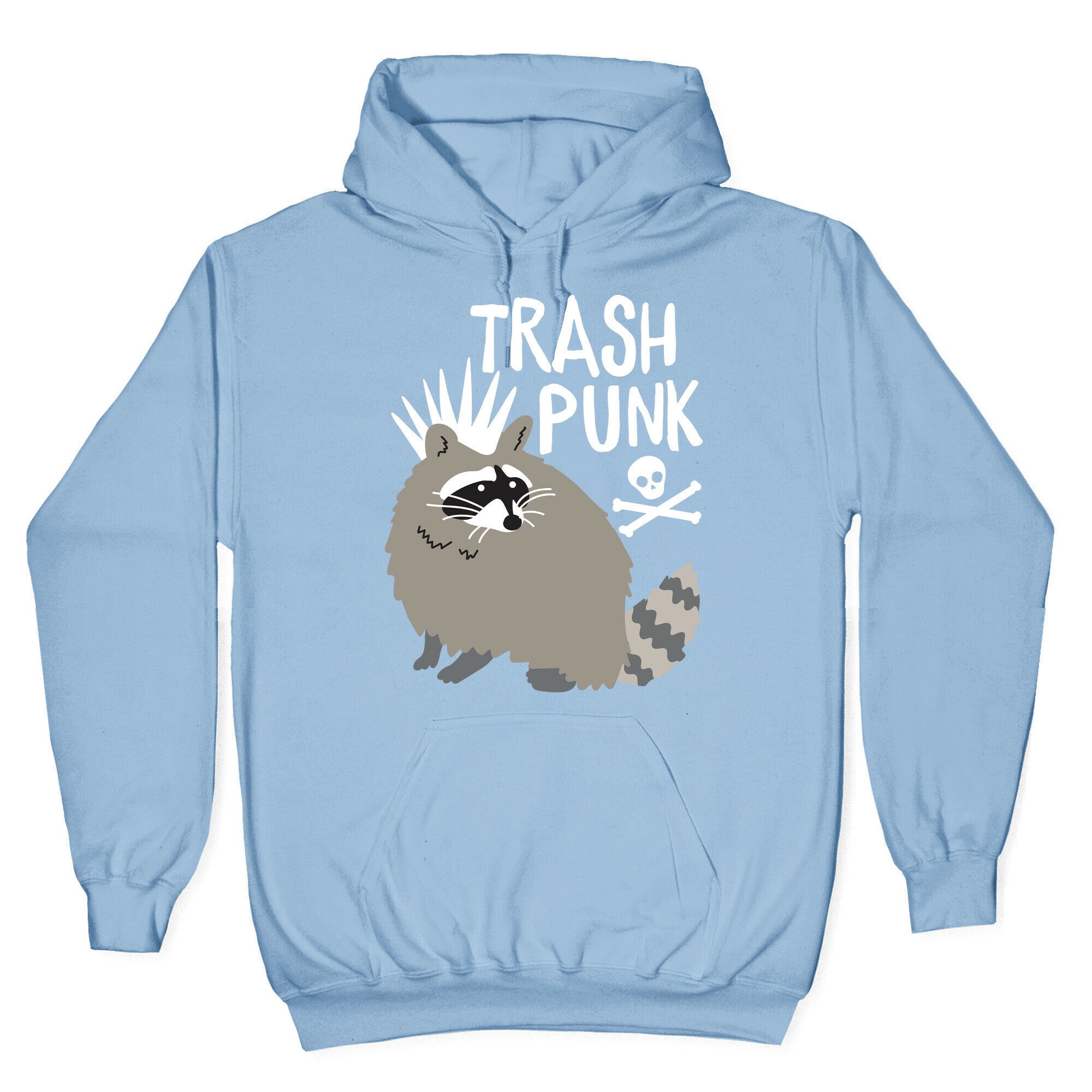 Trash Punk Raccoon Hoodie